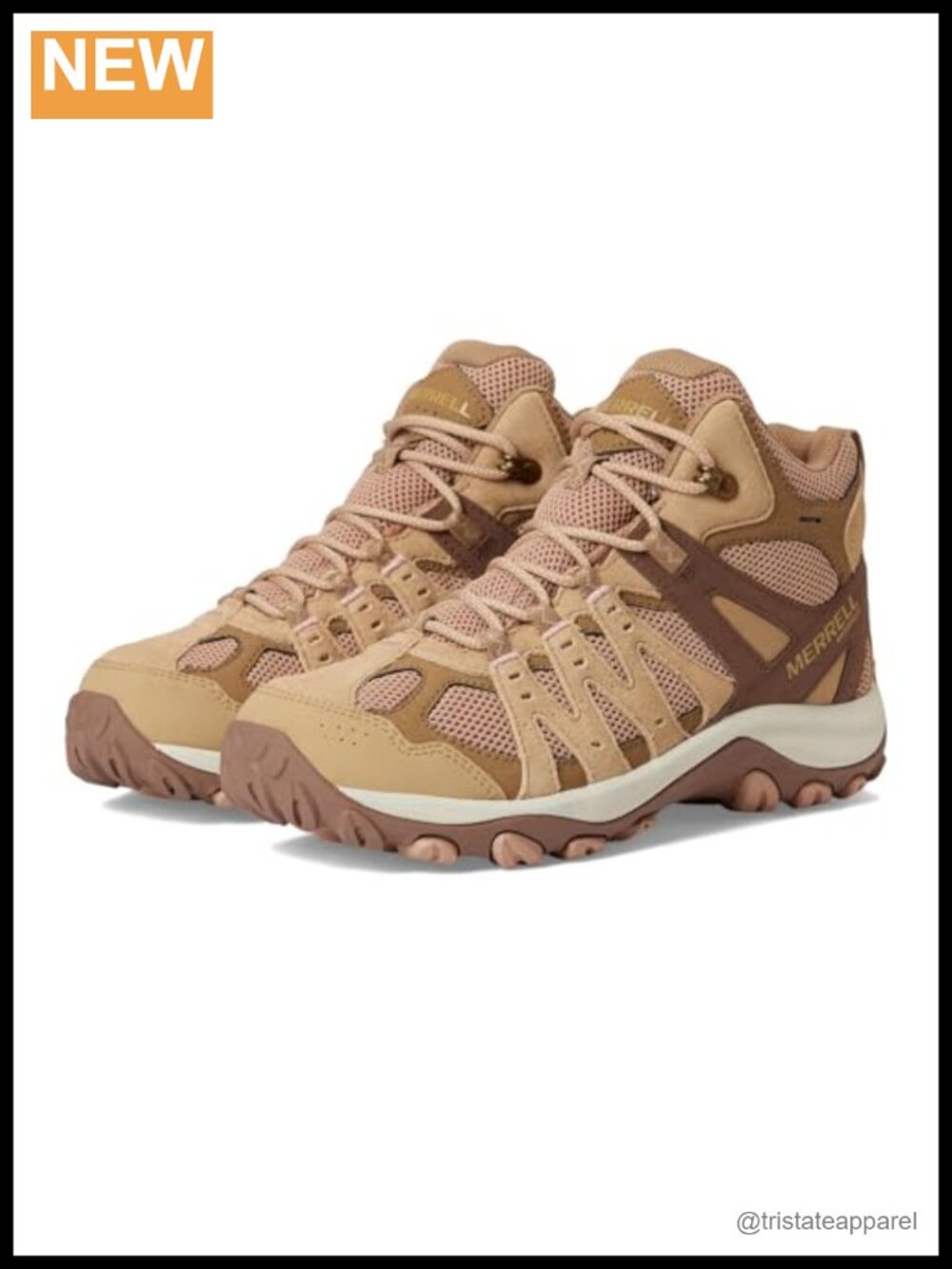 Waterproof Suede Leather Hiking Boots Mid Ankle Lace Up